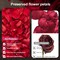 3.5 Oz Dried Rose Petals Wedding Biodegradable Petals, Natural Preservation Real Flower Petals, Suitable for Flower Petals for Flower Girl, Romantic Night, Table Decoration (Red, 100g)